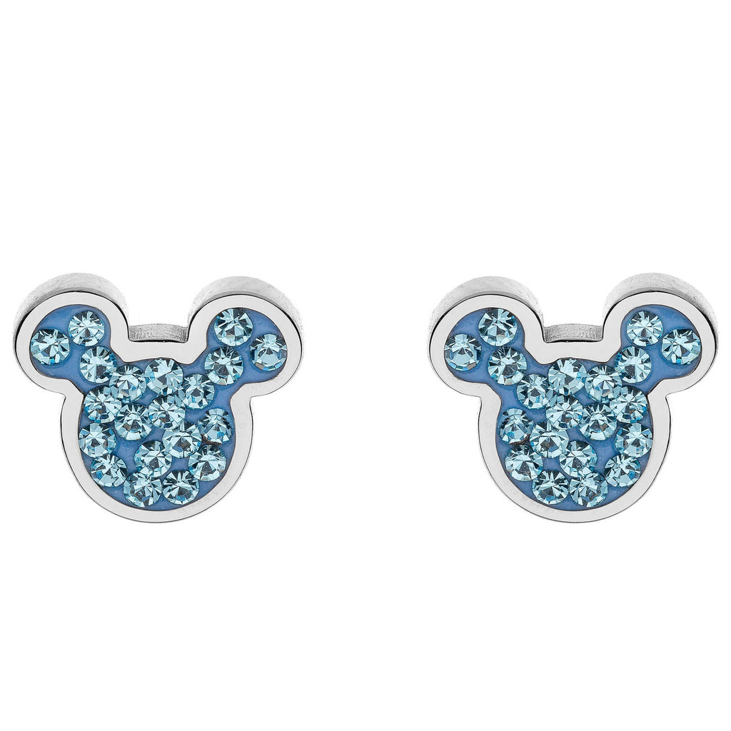 Orecchini bambina gioielli Disney Mickey and Minnie e600178rql-b-cj in acciaio