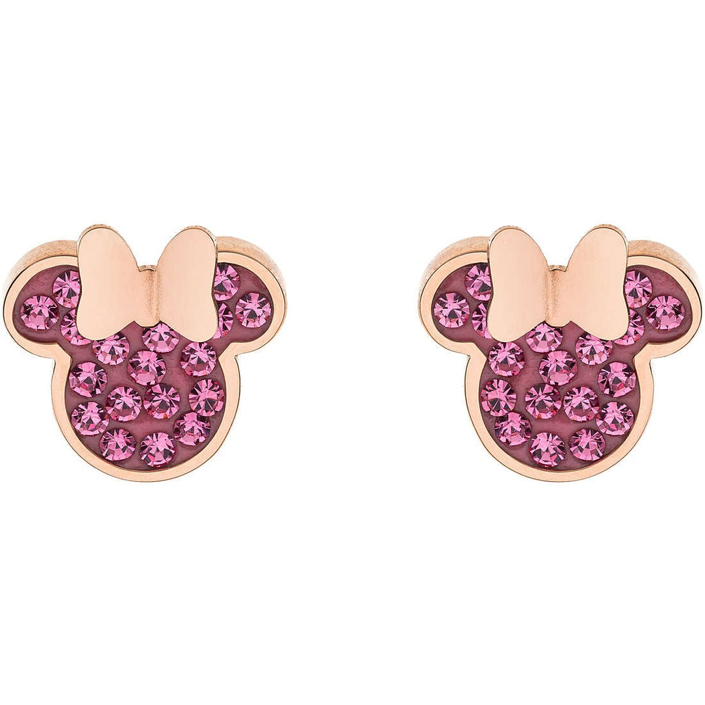 Orecchini bambina gioielli Disney Mickey and Minnie e600177prpl-b.cj colore rosato