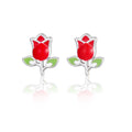 Orecchini Disney bambina a forma di rosa in argento 925 es00104sl.cs