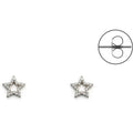 Orecchini donna gioielli in argento a stella con zirconi 4US Cesare Paciotti 4UOR5762W