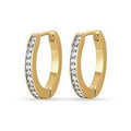 Creolen aus goldfarbenem Stahl Damen Schmuck Luca Barra ok1239