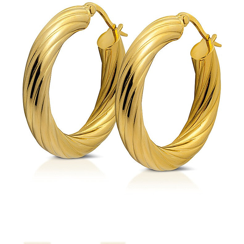 Orecchini in acciaio dorato donna gioielli Ops Objects Fancy opsor-780