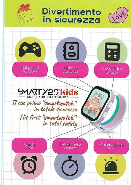 Orologio Smartwatch bambino smarty 2.0 SW100A