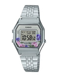 Orologio donna Casio digitale con quadrante fiori la680wa-4cdf