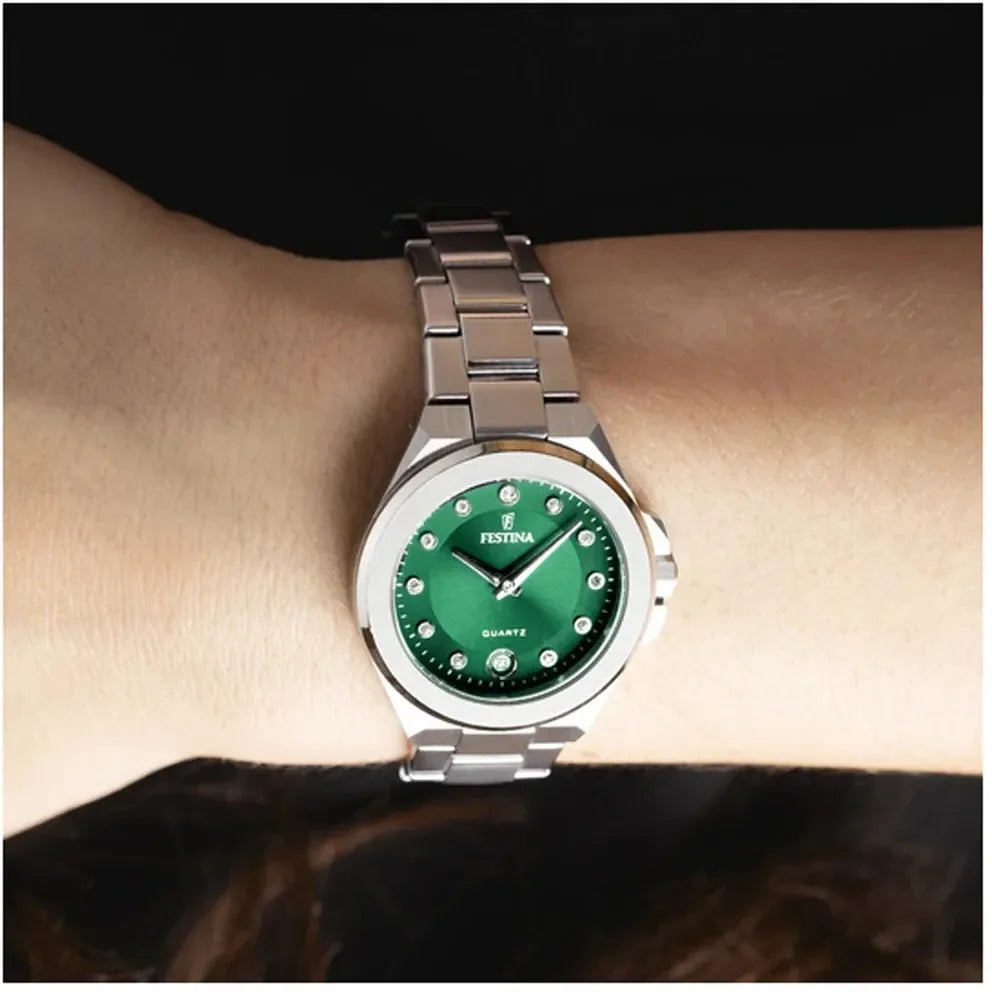 Orologio donna Festina mademoiselle quadrante verde f20700/4
