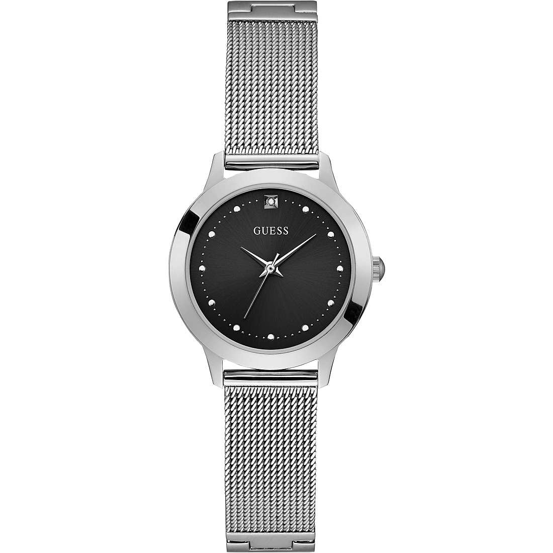 Guess W1197L1 Orologio Da Donna in acciaio con quadrante nero