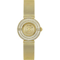 Orologio solo tempo donna in acciaio dorato e zirconi Guess gw0550l2