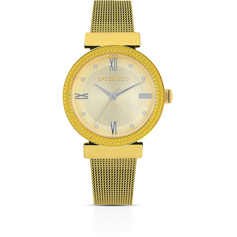 Orologio solo tempo donna in acciaio Ops Objects Golden Lineopspw-838