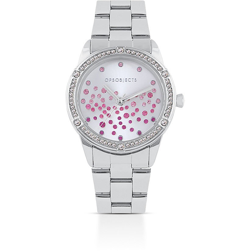 Orologio solo tempo donna in acciaio e swarovski  Ops Objects Vanish Bright opspw-844