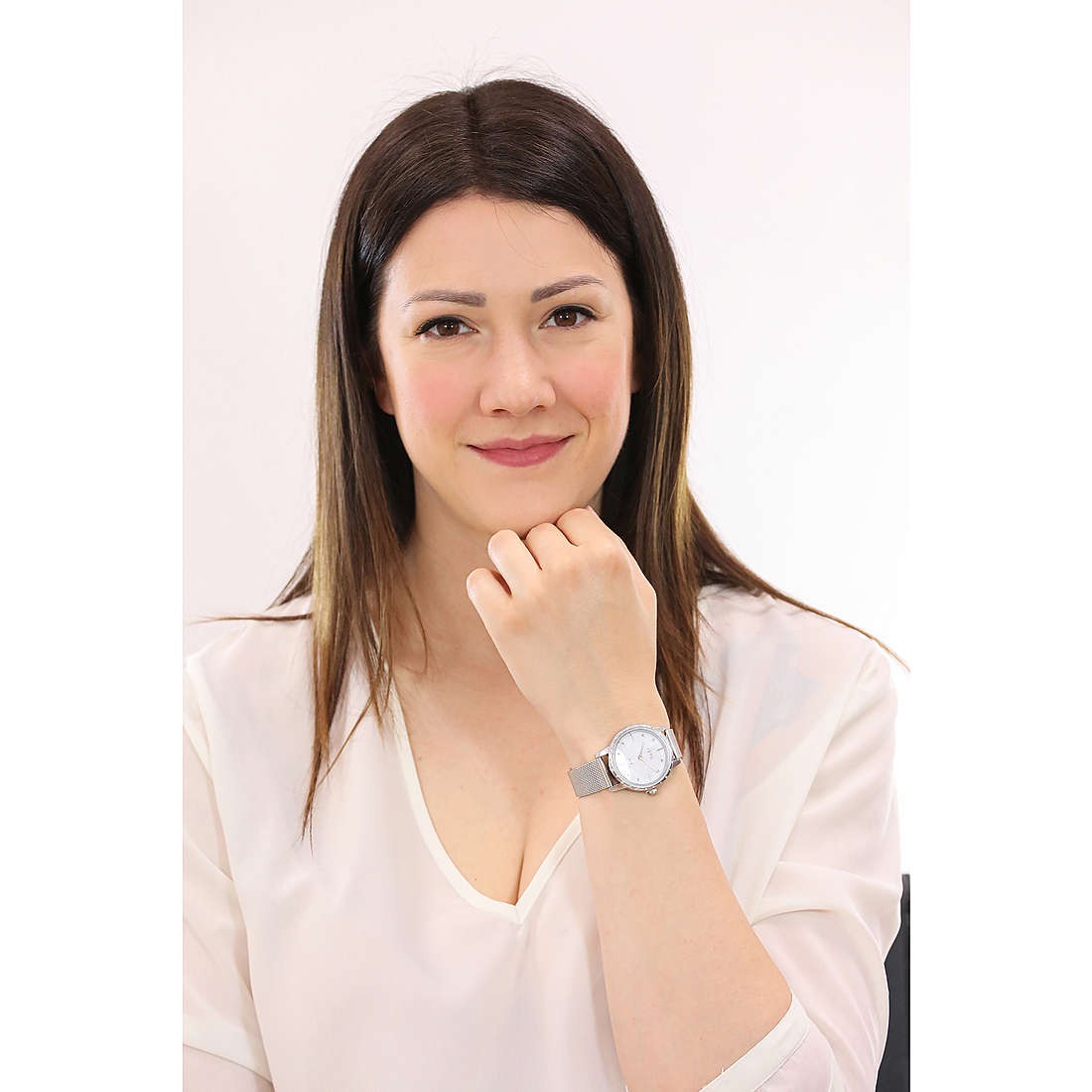 Orologio solo tempo donna in acciaio e maglia milano Ops Objects OPSPW-847