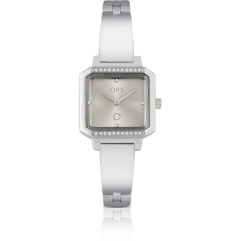 Orologio solo tempo donna in acciaio Ops Objects Squared Fashion OPSPW-864