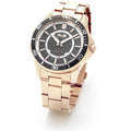 Herrenuhr mit roségoldfarbenem Edelstahlgehäuse und schwarzem Zifferblatt 4US Cesare Paciotti t4ls356