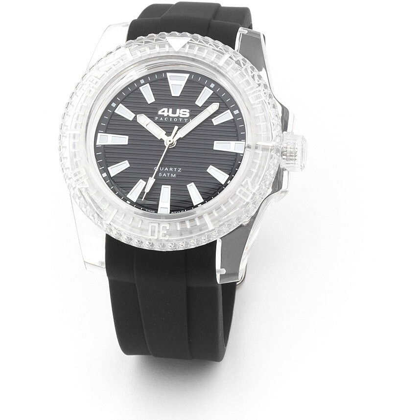 Orologio solo tempo uomo Cesare Paciotti t4st374 con cinturino in silicone nero