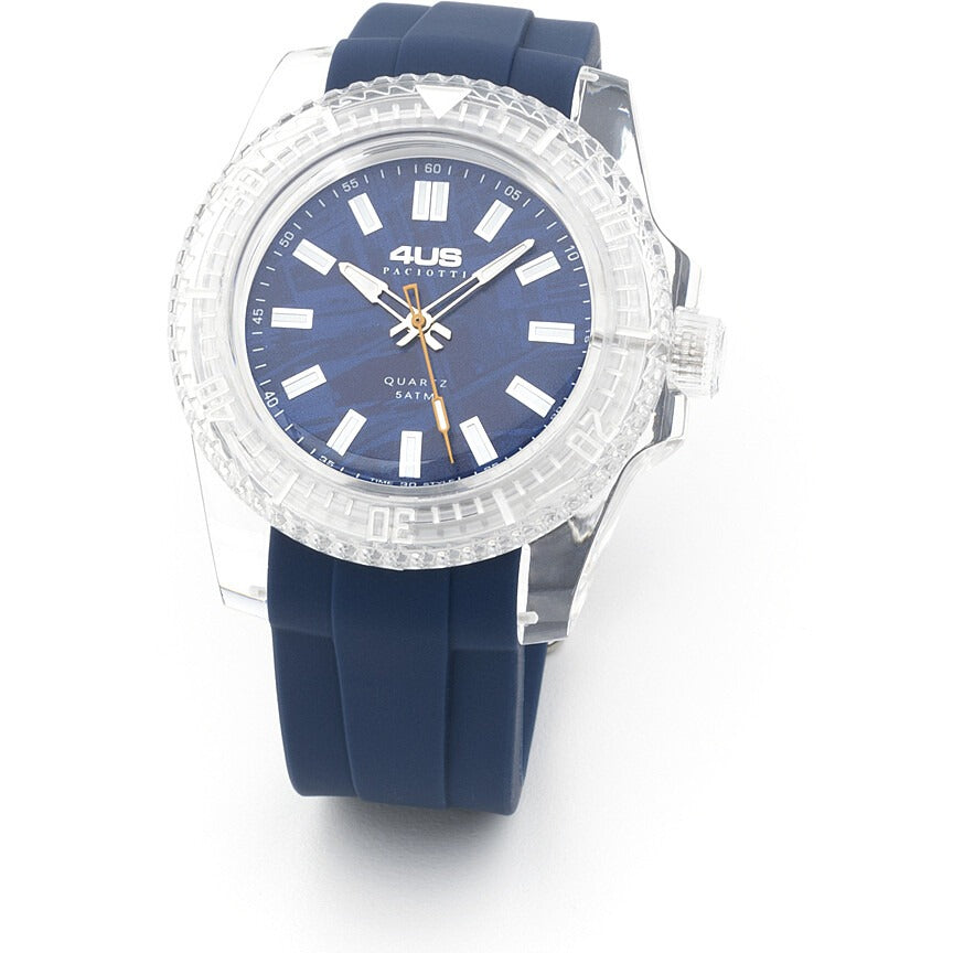 Orologio solo tempo uomo Cesare Paciotti t4st378 con cinturino in silicone blu