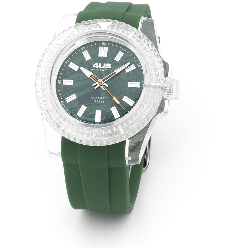 Orologio solo tempo uomo Cesare Paciotti t4st379 con cinturino in silicone verde