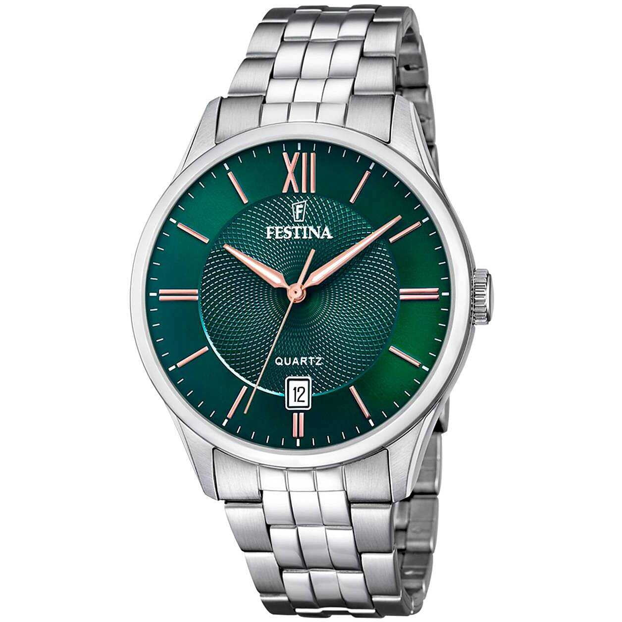 Orologio solo tempo uomo Festina Acero Classico f20425/7