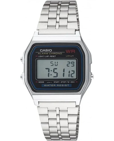 Orologio Casio unisex originale colore acciaio a159wa-n1df