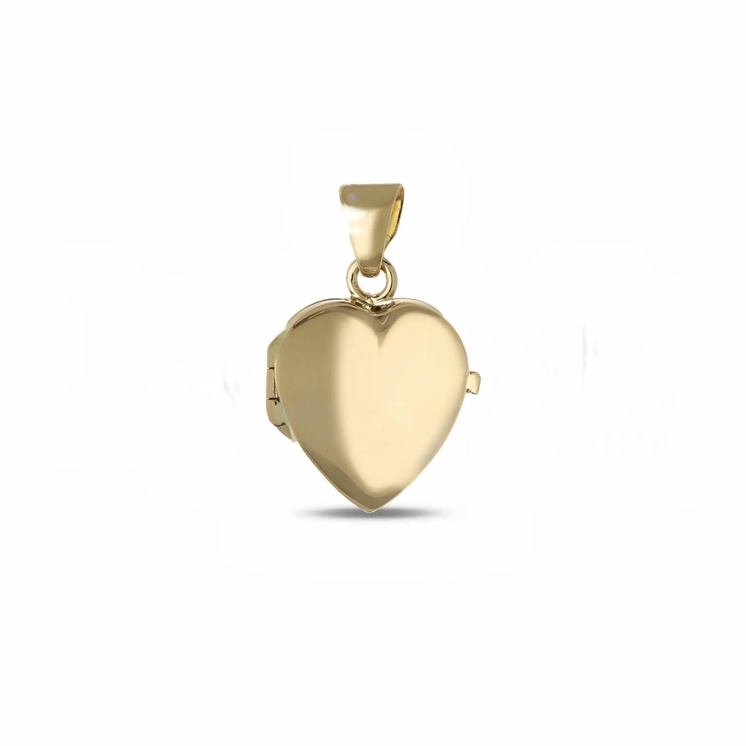 Pendente cuore portafoto in oro giallo 18 kt