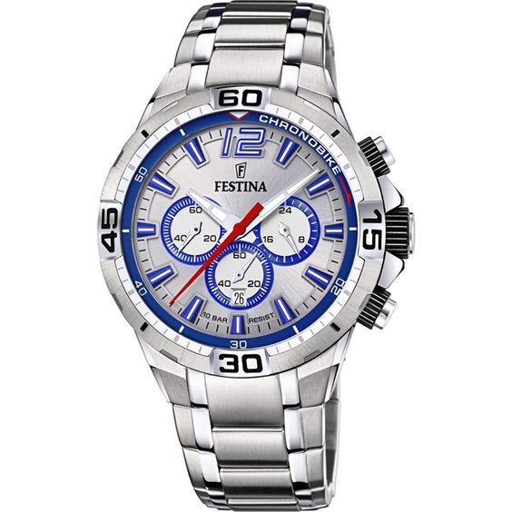 Festina Orologio Analogico Quarzo Uomo con Cinturino in Acciaio Inox F20522/1