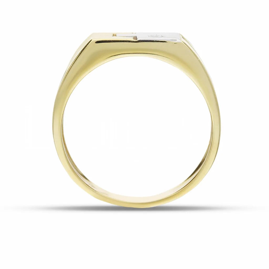 Anello fantasia da uomo in oro 18kt