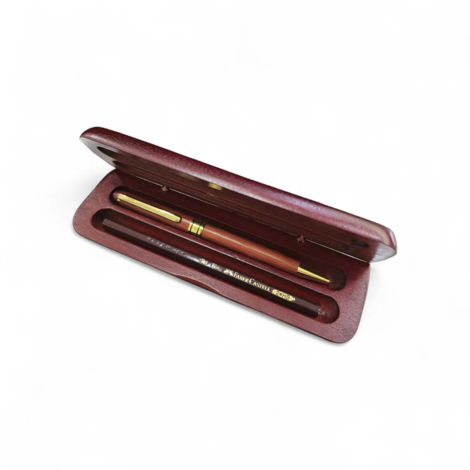 Set Penna e Matita Faber-Castell in Legno Marrone