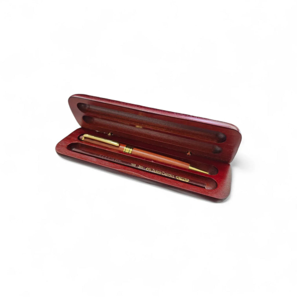 Faber-Castell Stift- und Bleistiftset aus braunem Holz