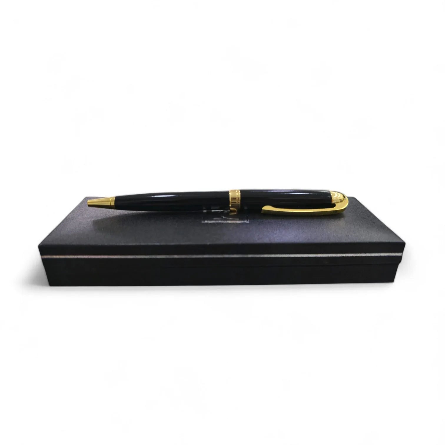 Penna Pierre Cardin nera e rifiniture dorate con astuccio