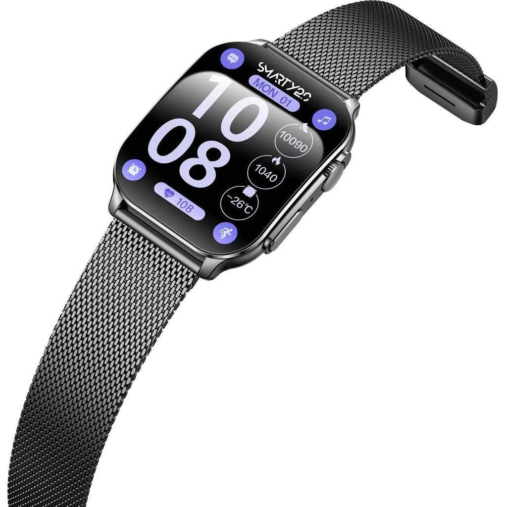 Orologio Smartwatch uomo Smarty 2.0 cinturino acciaio nero SW080E