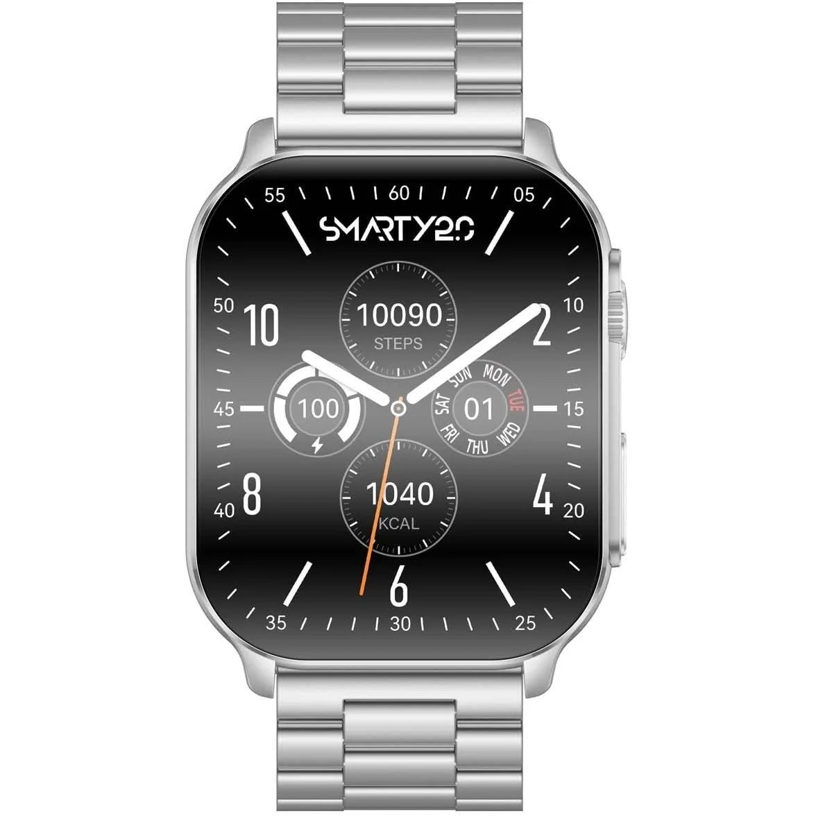 Unisex Smartwatch aus weißem Edelstahl Smarty 2.0 SW080I