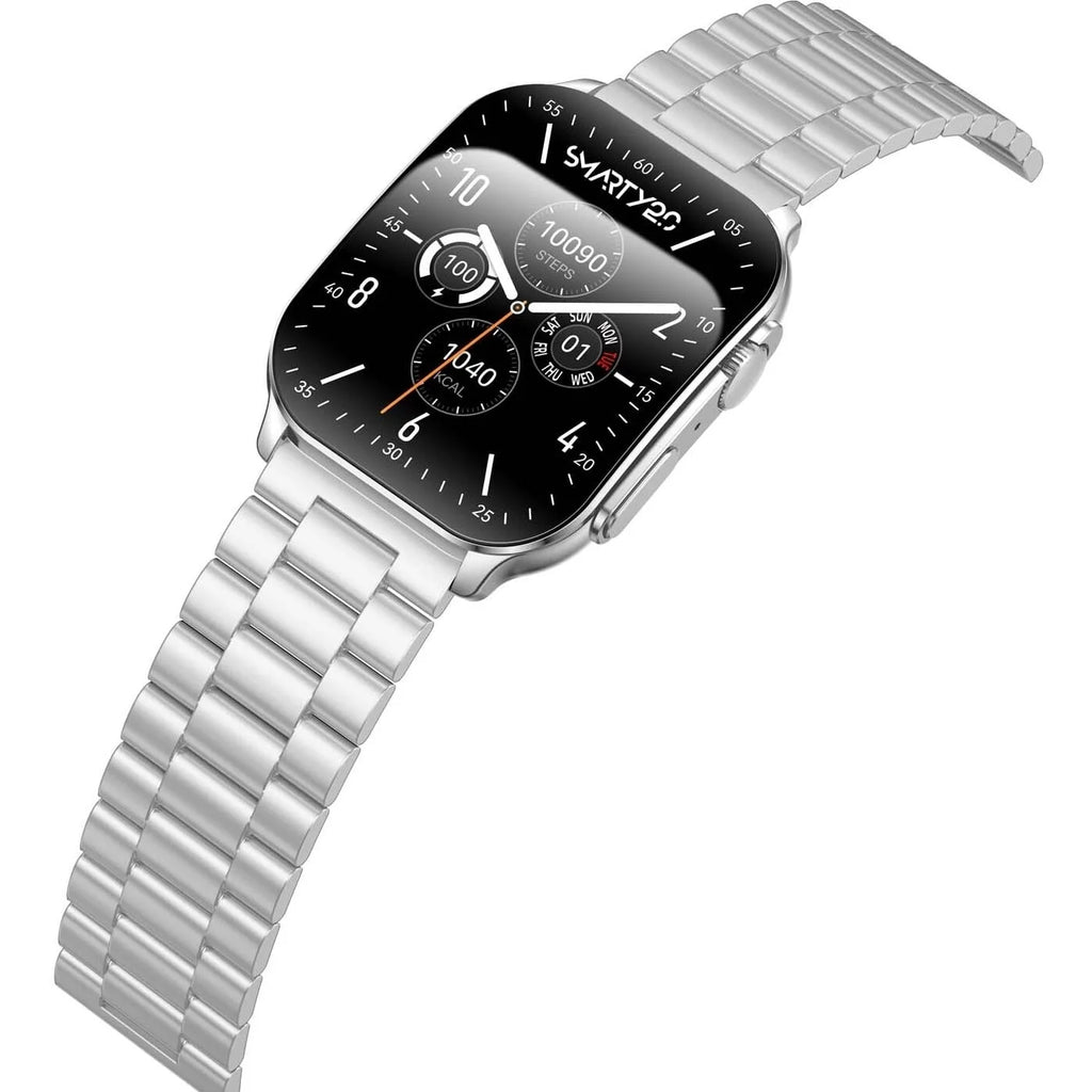Unisex Smartwatch aus weißem Edelstahl Smarty 2.0 SW080I
