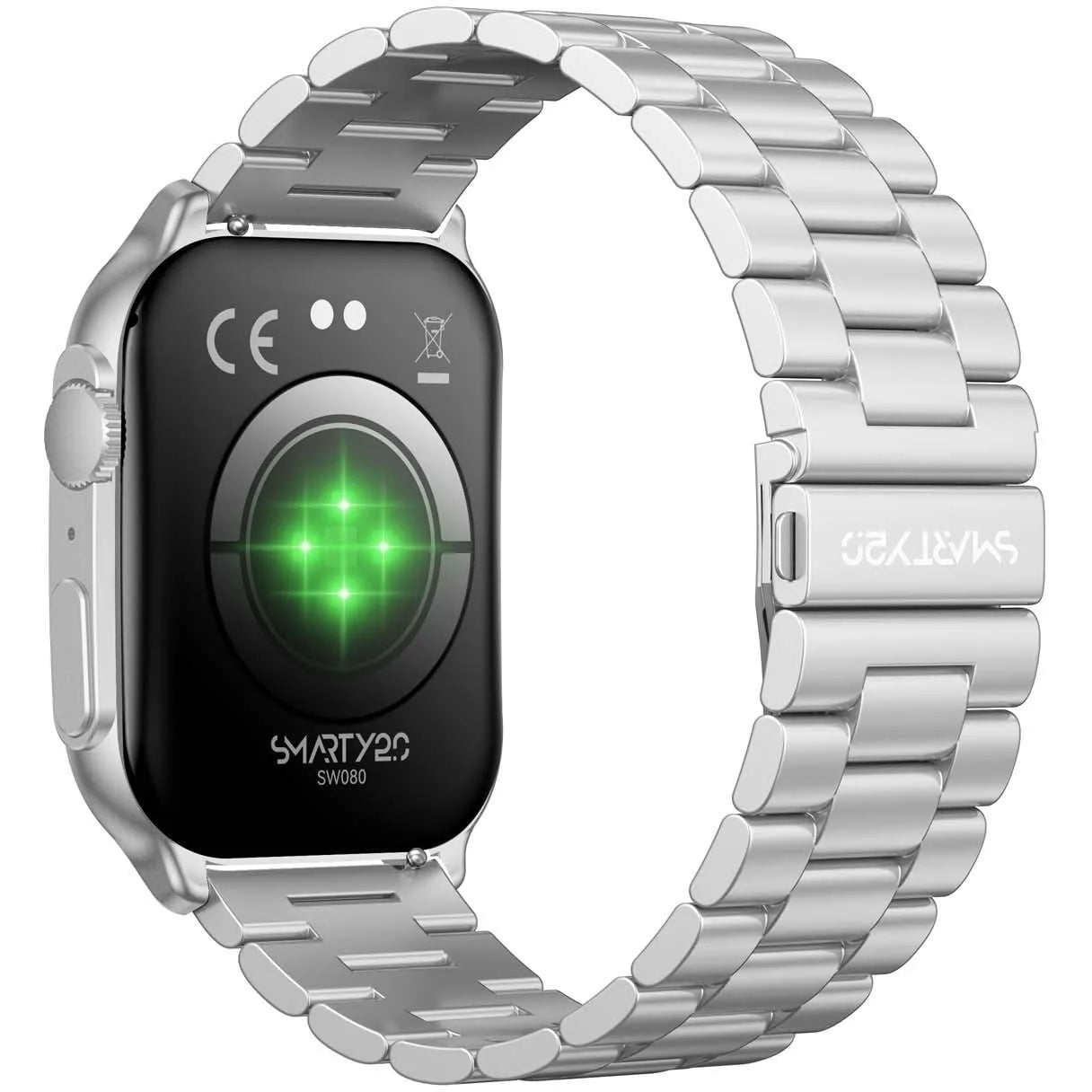 Unisex Smartwatch aus weißem Edelstahl Smarty 2.0 SW080I