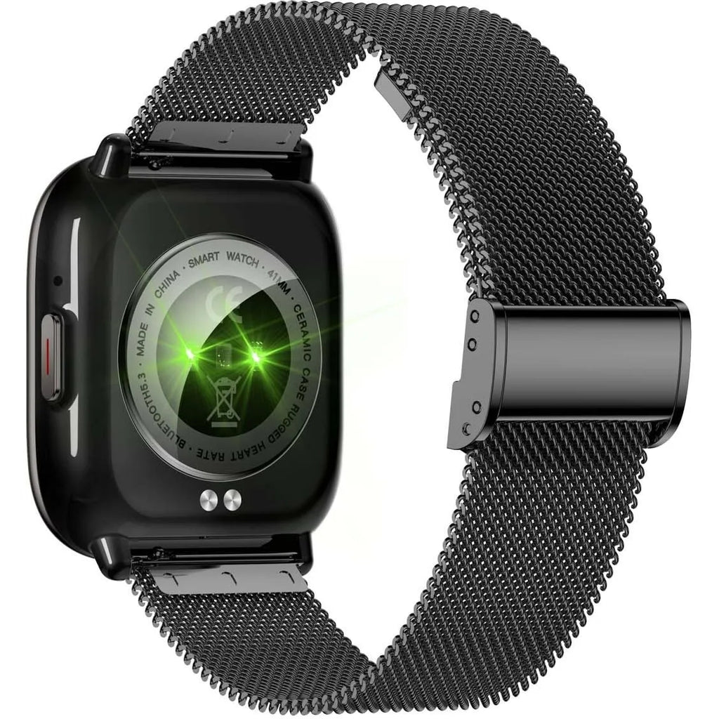 Orologio smartwatch uomo cinturino acciaio nero Smarty 2.0 SW081E