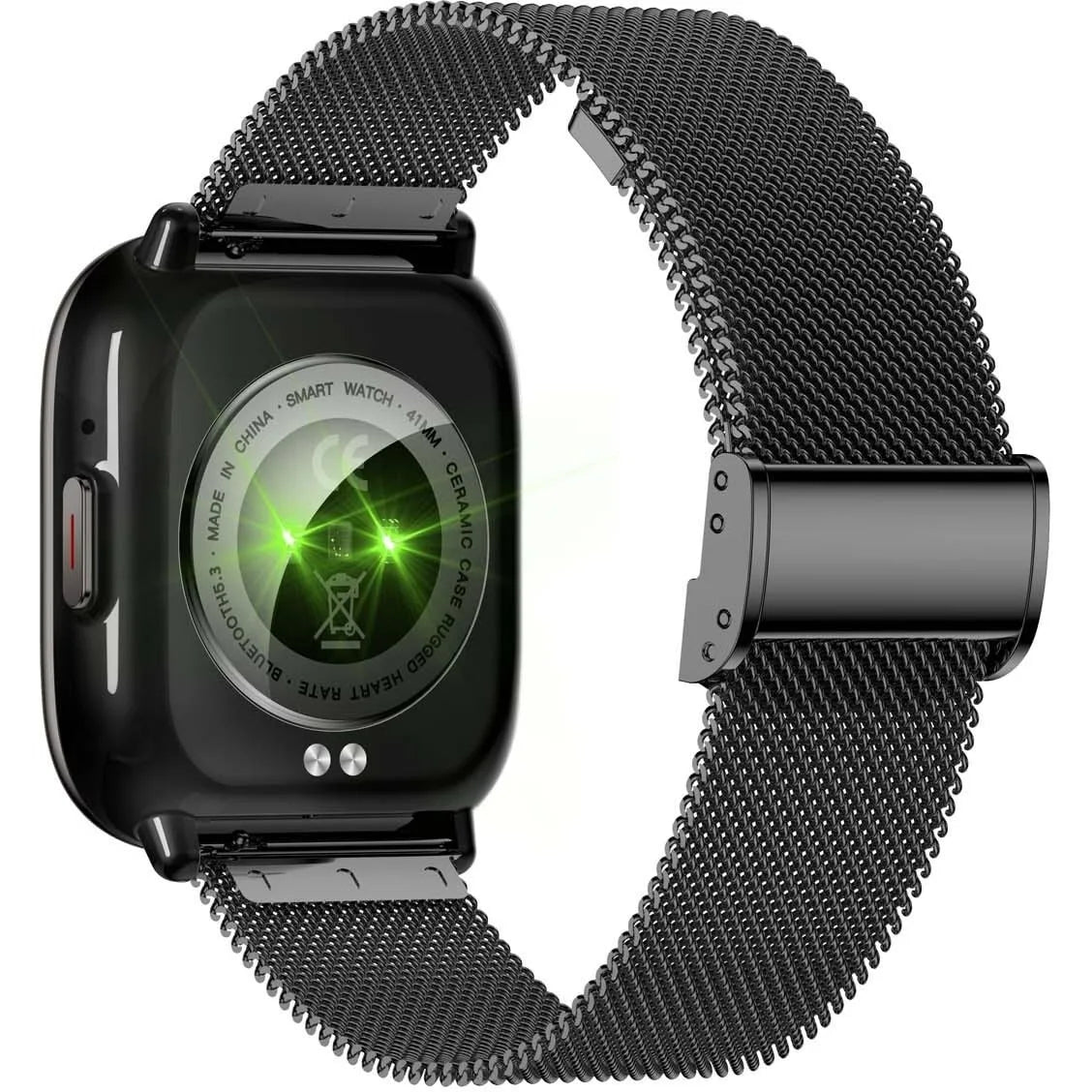 Orologio smartwatch uomo cinturino acciaio nero Smarty 2.0 SW081E