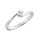 Comete Solitärring in Weißgold und Diamant ANB 2712