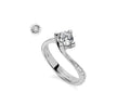 Anello solitario Donnaoro in oro e diamanti dkac8985.s036