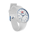 Orologio unisex SUPERGA City bianco e dettagli blu metalizzato STC162
