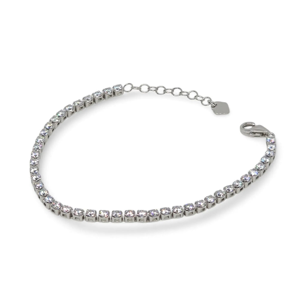Bracciale tennis bambino in oro 9kt con zirconi bianchi Igold