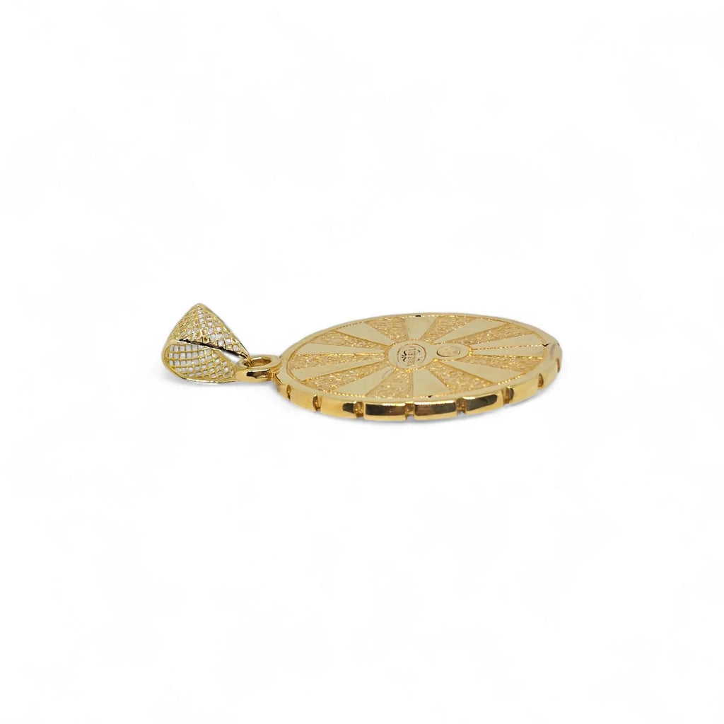 Pendente con testa di medusa in oro giallo 18 carati