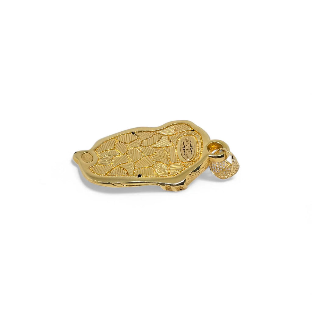 Pendente in oro giallo 18 carati con volto di Gesù Cristo