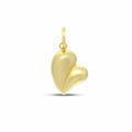 Ciondolo a forma di cuore in oro giallo 18 carati
