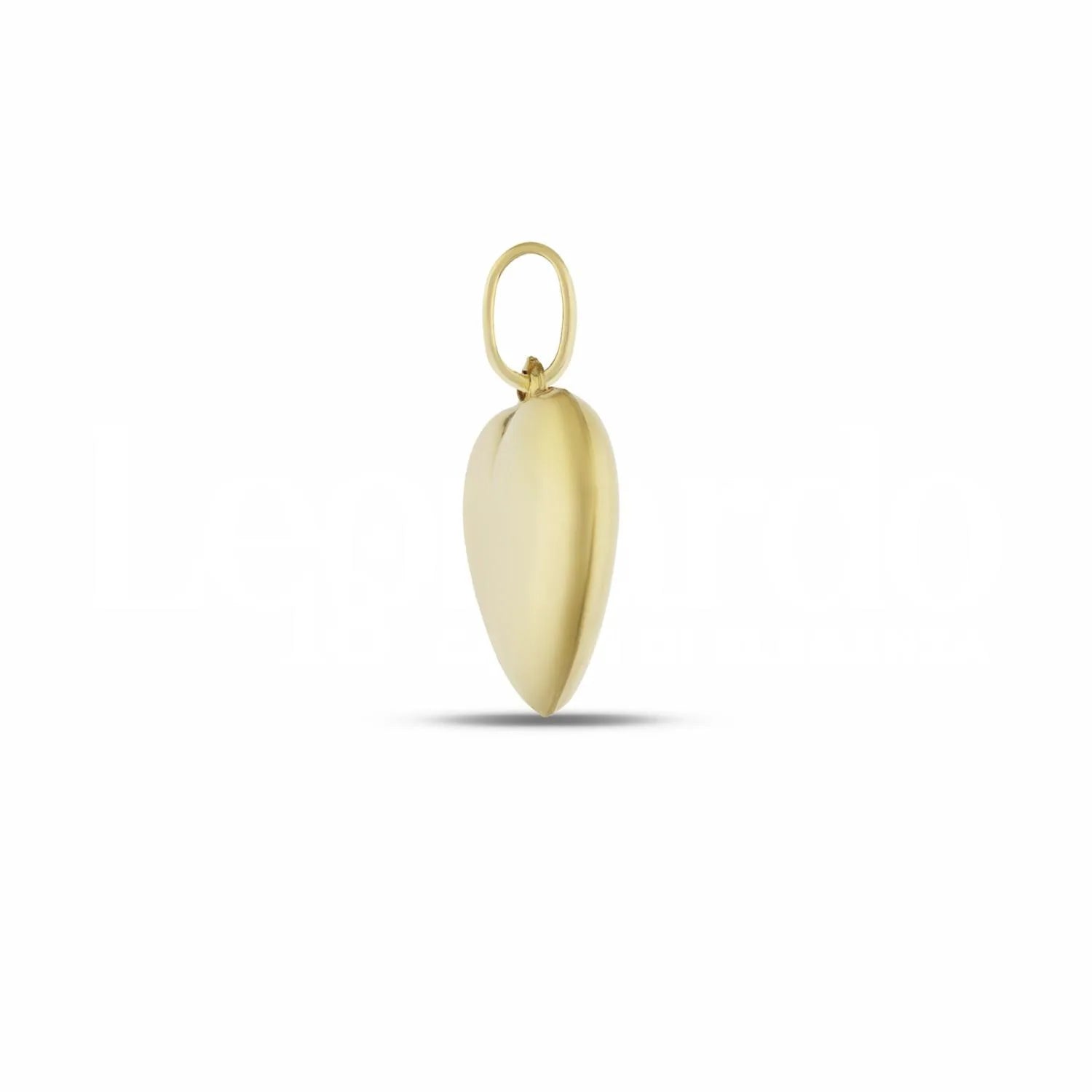 Ciondolo a forma di cuore in oro giallo 18kt bombato